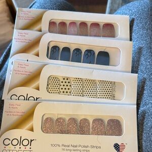 Retired Color Street Glitter and Patterned Nail Strips